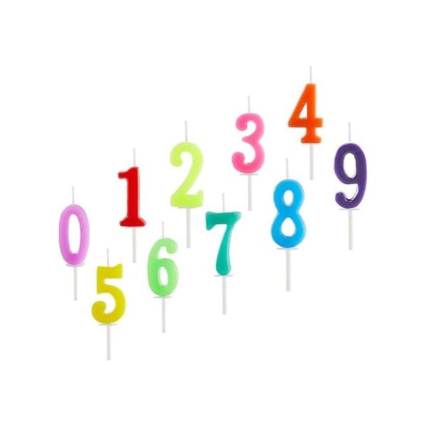 10 velas de cumpleaños velas con números de pastel del_2