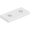 10 unids placa de unión de aluminio plano de conexión de