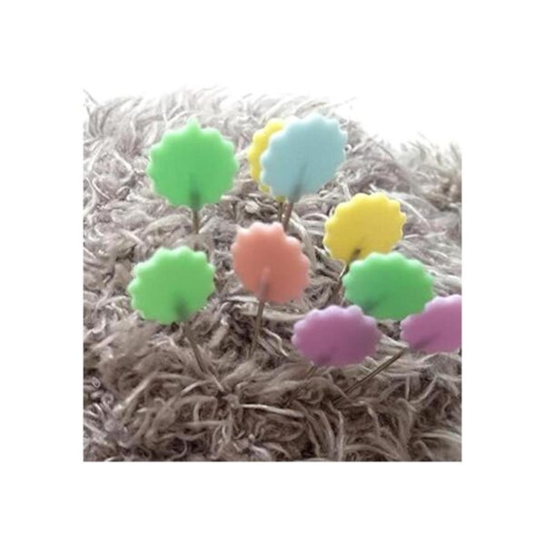 100 Pieces Color Leaves Head Pins Boxed for Sewing DIY_2