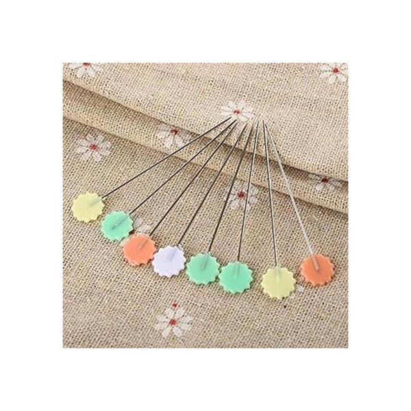 100 Pieces Color Leaves Head Pins Boxed for Sewing DIY_5