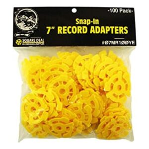 100 adaptadores de disco de plástico amarillo plano_1