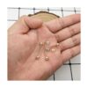 100 aretes de bola con 100 aretes de mariposa aretes