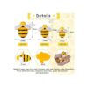 100 adornos de abejas de resina diminutos de 0.98_2