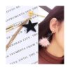 100 aretes de bola con 100 aretes de mariposa aretes