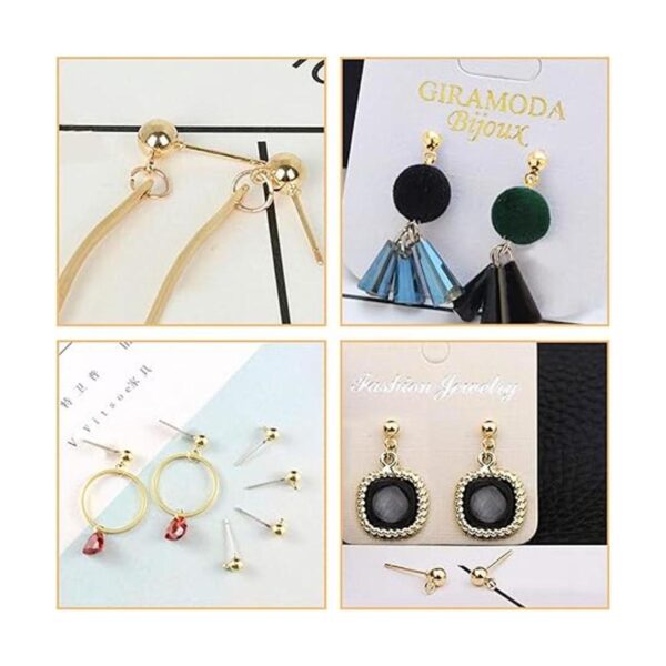 100 aretes de bola con 100 aretes de mariposa aretes
