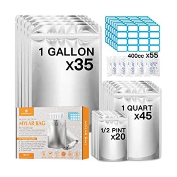 100 bolsas de Mylar con absorbentes de oxígeno de 400 cc_1