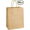 100 bolsas de papel de estraza de 7.9 x 4.25 x 10.6