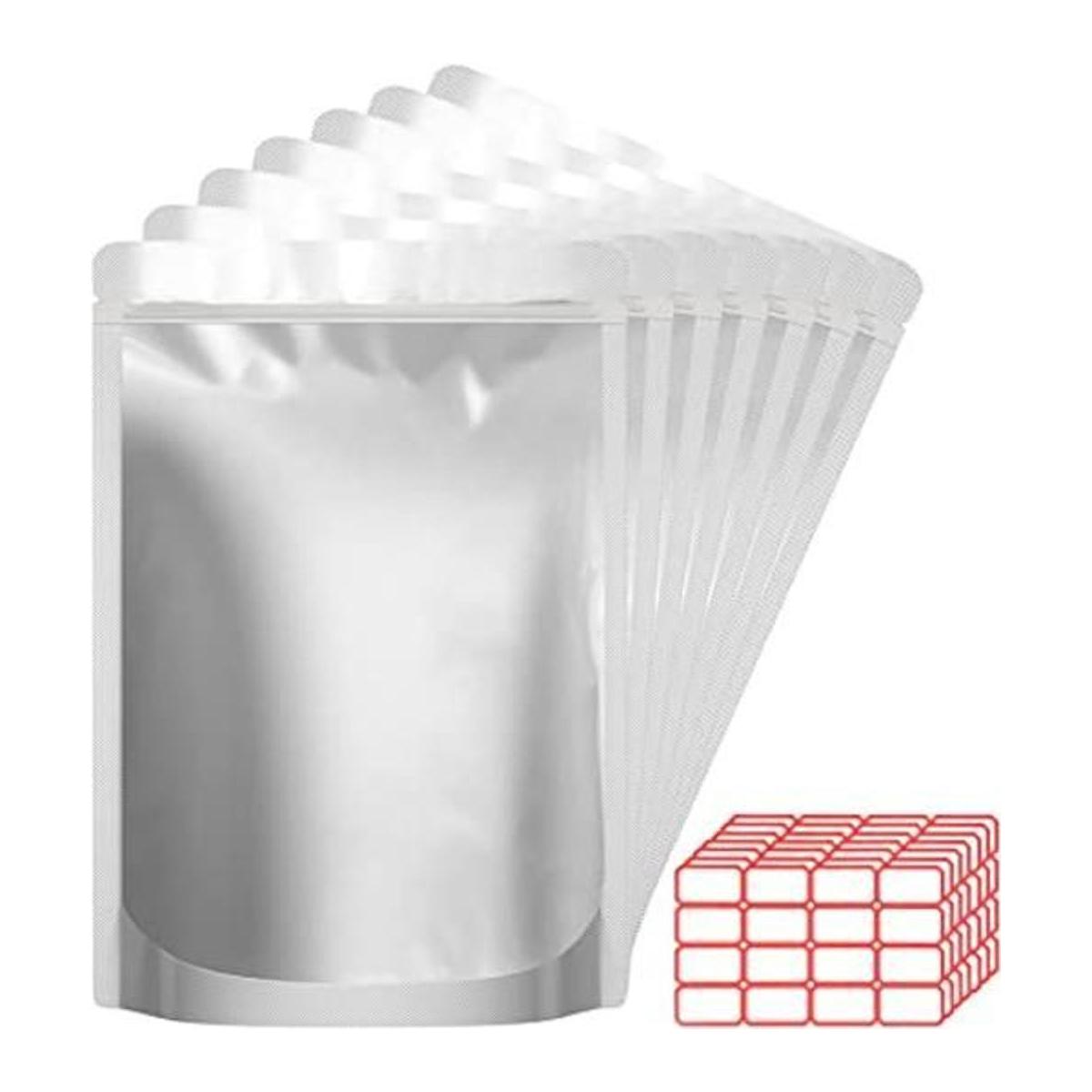 100 bolsas de Mylar de 1 cuarto de galón gruesas de 0.370