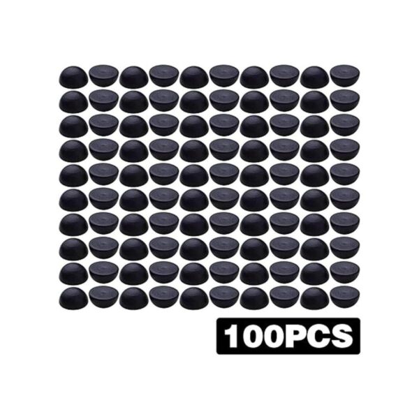 100 bolas de madera semiredondas sin terminar naturales