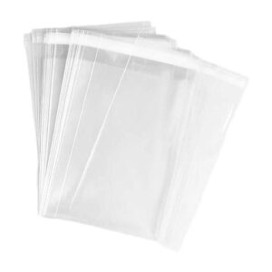 100 bolsas Bolsas de cierre de cristal transparente de