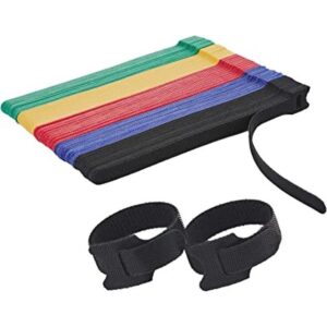 100 bridas reutilizables con gancho y bucle multiuso