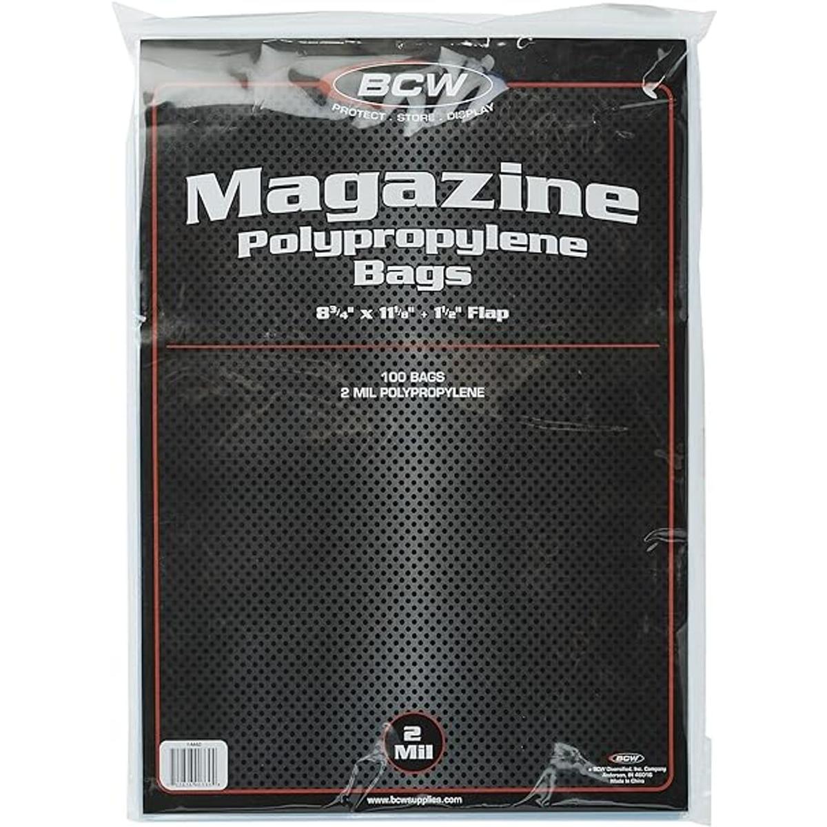 100 bolsas para guardar revistas