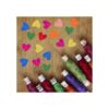 100 botones coloridos de madera con 2 agujeros botones