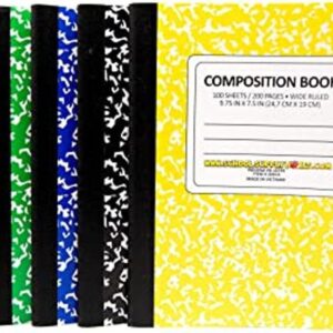 100 cuadernos de composición de hojas Cajas de_1