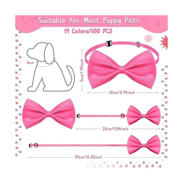 100 corbatas para perros con cuello ajustable de 19