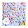 100 cuentas de acrílico de caramelo con cuentas de colores