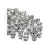 100 cuentas espaciadoras redondas tibetanas de plata