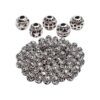 100 cuentas espaciadoras redondas tibetanas de plata