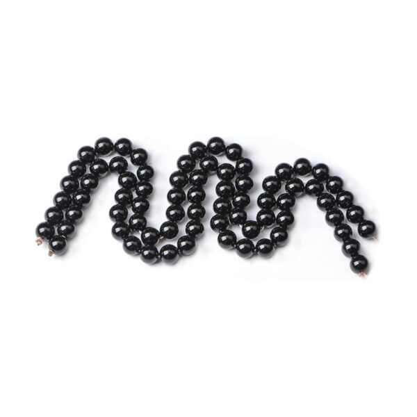 100 cuentas redondas sueltas de ónix negro natural de 0.73_4
