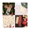 100 etiquetas de regalo de madera en blanco de 6 x 2