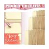 100 etiquetas de regalo de madera en blanco de 6 x 2