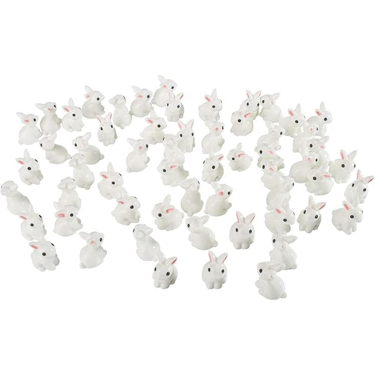 100 figuras en miniatura de conejo mini conejos hadas