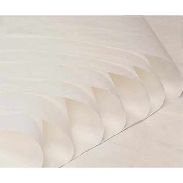 100 hojas de papel de seda de color blanco de 30 x 20