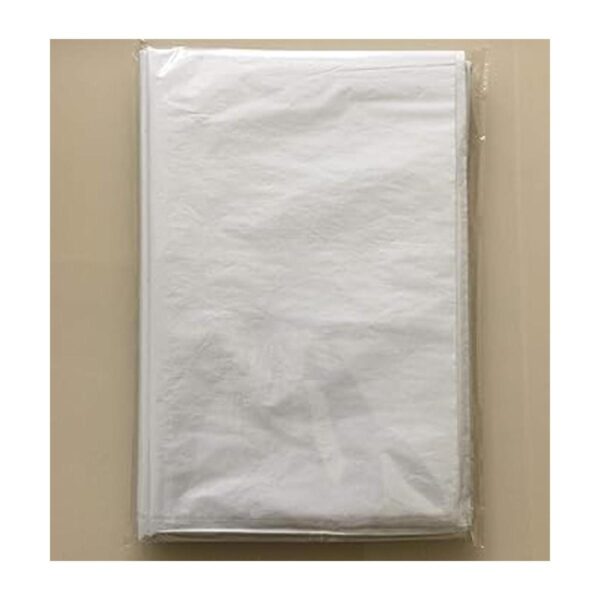100 hojas de papel de seda de color blanco de 30 x 20