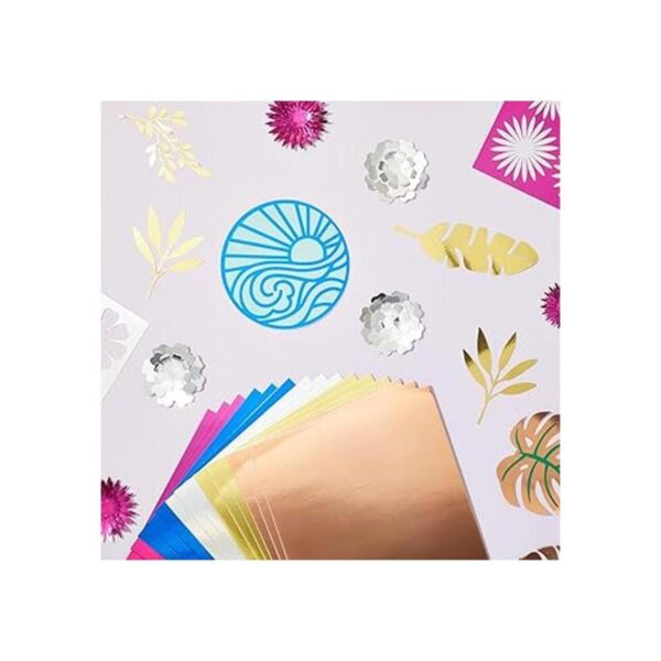 100 hojas de papel de cartulina de color metálico colores
