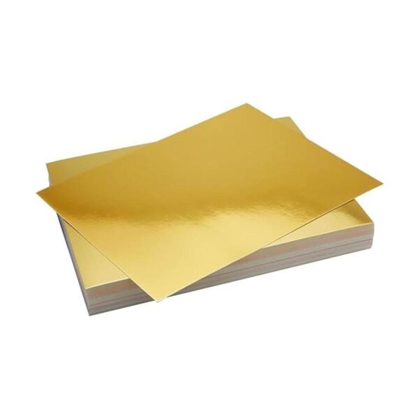 100 hojas de papel de cartulina de color metálico colores