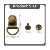 100 juegos de cordones de bronce para zapatos hebillas de_2