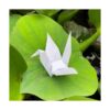 100 grúas de origami blancas prefabricadas de 5.5 in para_2