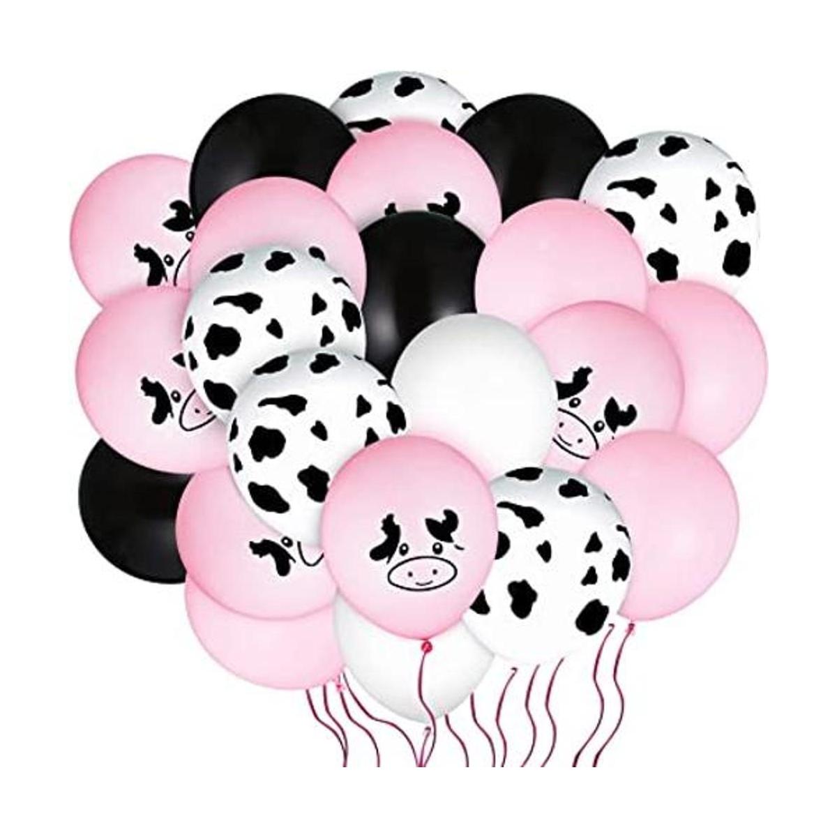 100 globos de vaca con estampado de vaca globos de látex