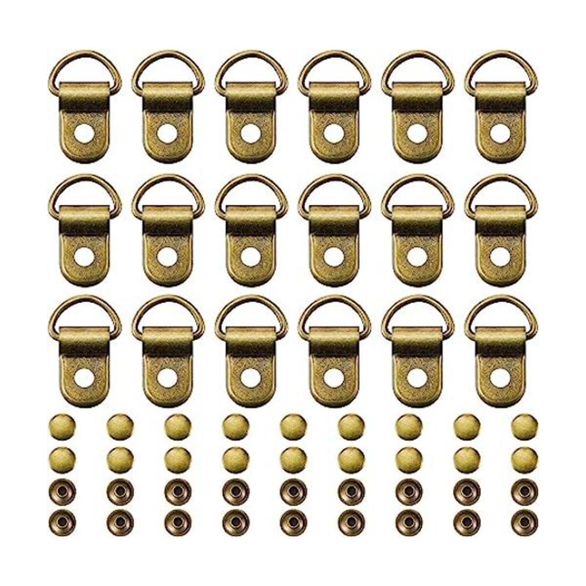 100 juegos de cordones de bronce para zapatos hebillas de