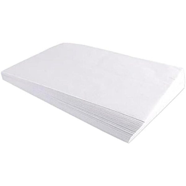 100 hojas de papel de seda de color blanco de 30 x 20