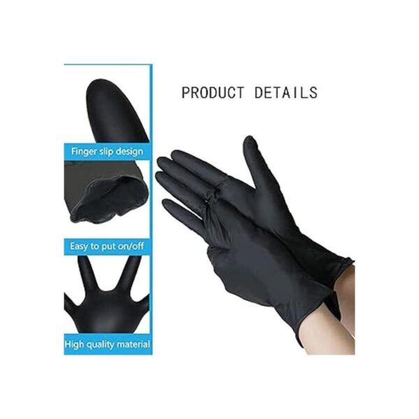 100 guantes desechables extragrandes color negro_2