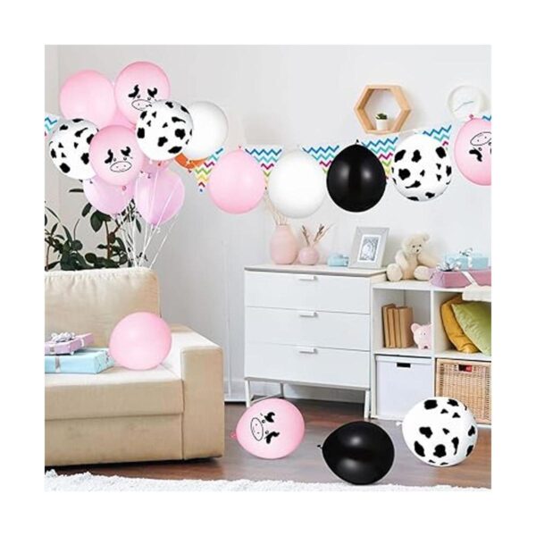 100 globos de vaca con estampado de vaca globos de látex_5