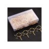 100 llaveros de oro de 1 pulgada0.984 in con 100 anillos