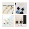 100 pendientes de bola con 100 pendientes de goma con