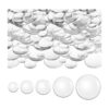 100 piezas de cabujones de cúpula de cristal transparente