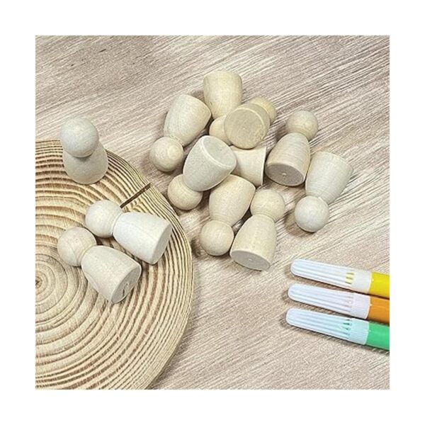 100 piezas de muñecas de madera sin terminar figuras_4