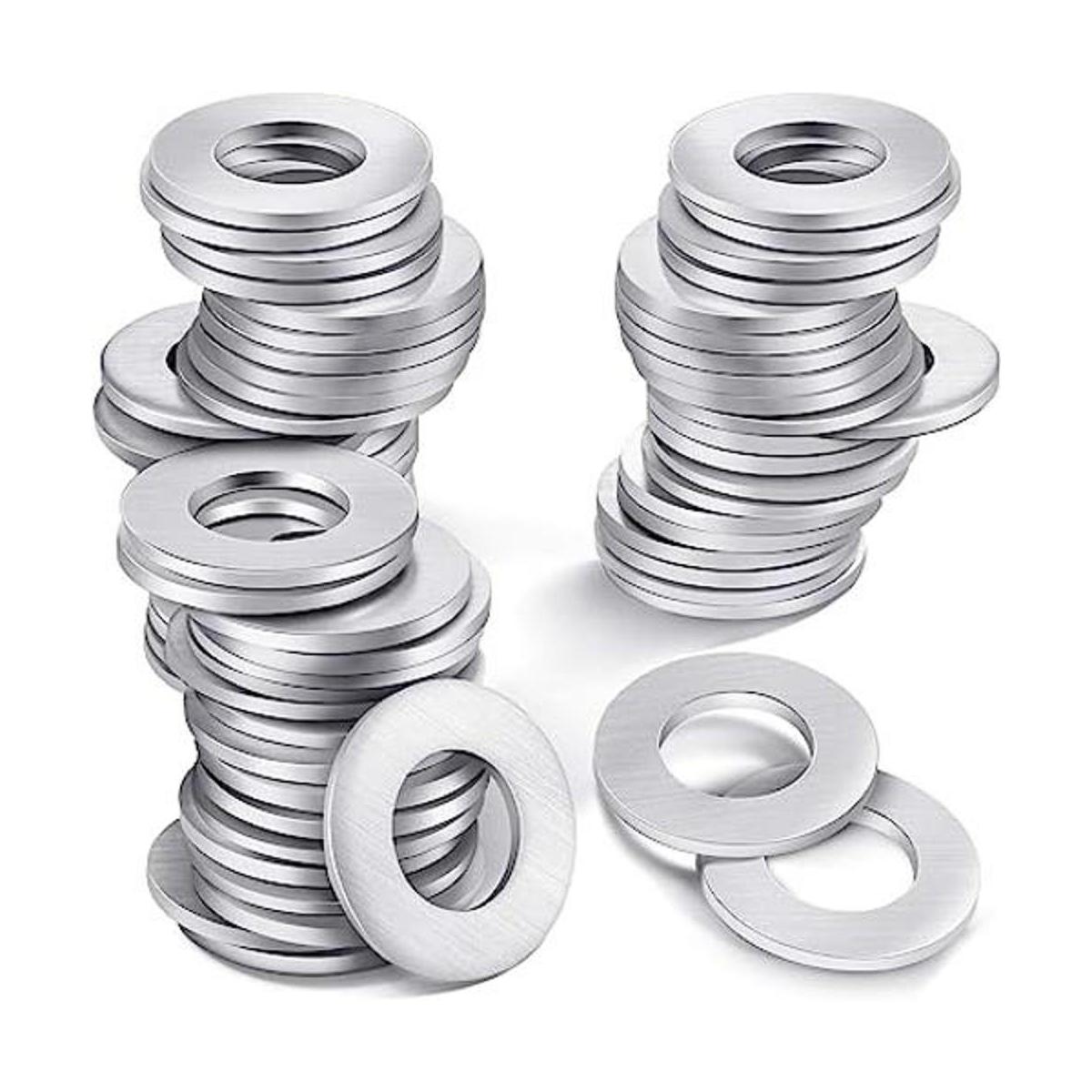 100 piezas de sellos de metal arandelas planas de
