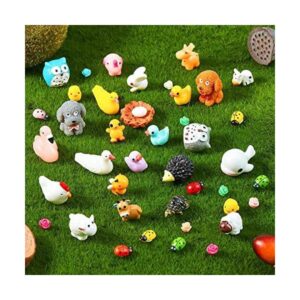 100 piezas de minimuro de resina con dije de pato pequeño_1