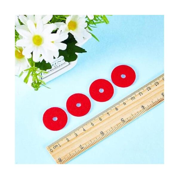 100 piezas para máquina de coser carrete de fieltro rojo