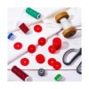 100 piezas para máquina de coser carrete de fieltro rojo