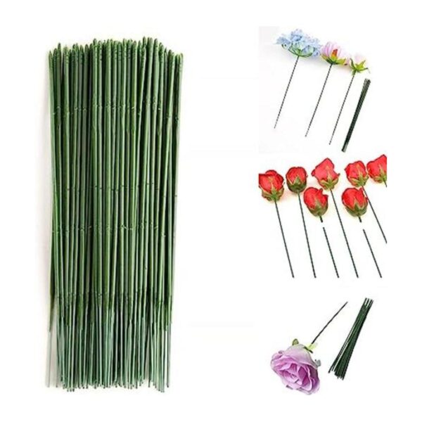100 piezas de tallo floral de plástico de 9.84_1