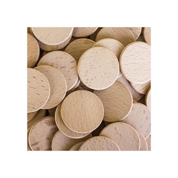 100 recortes redondos de madera de 1 12 pulgada sin