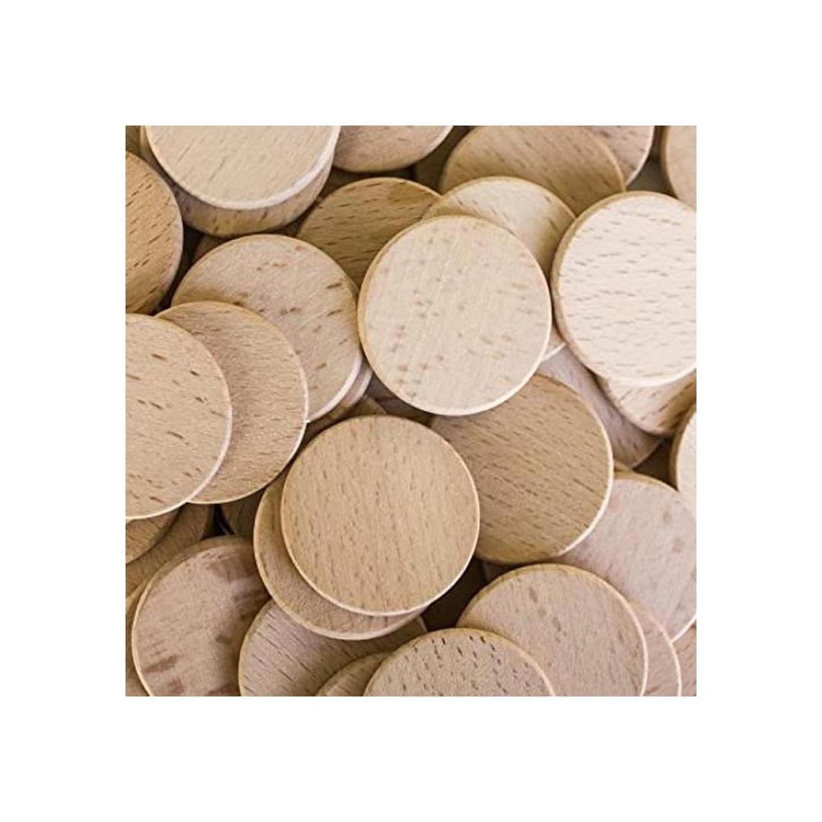 100 recortes redondos de madera de 1 12 pulgada sin