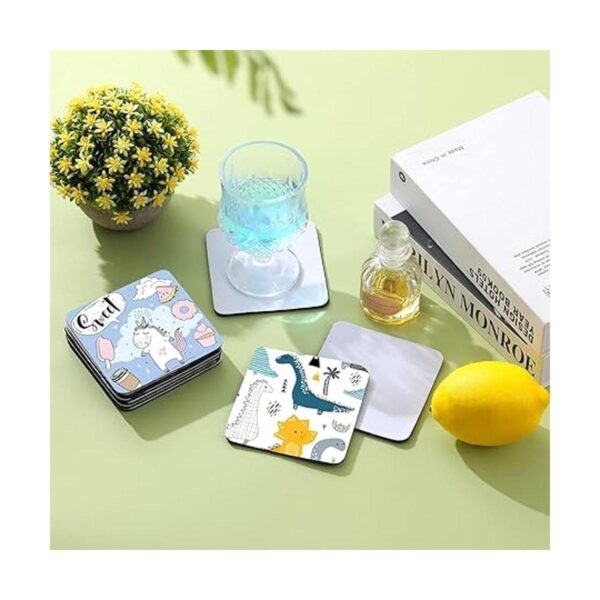 100 posavasos de sublimación en blanco a granel cuadrado