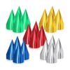 100 sombreros de fiesta de cono multicolor sombrero de_1